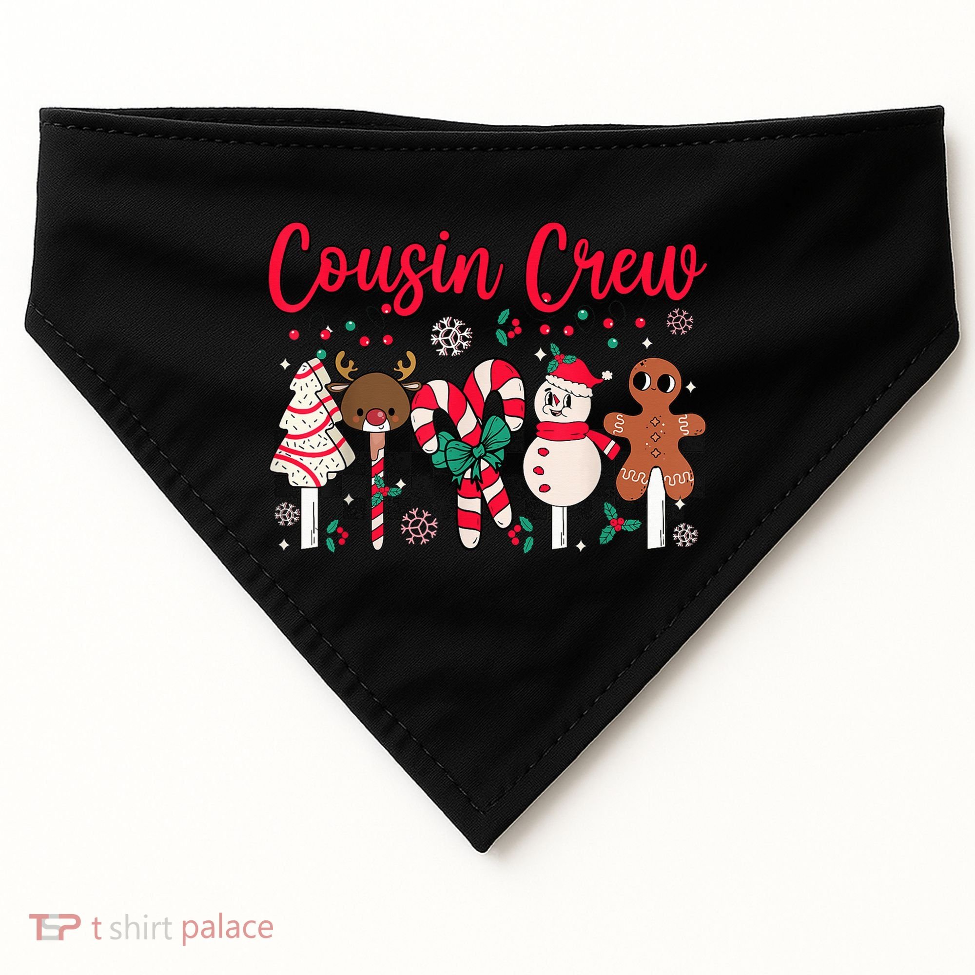 Cousin Crew Christmas Squad Family Matching Cousin Club Kid USA-Made Doggie Bandana