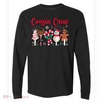 Cousin Crew Christmas Squad Family Matching Cousin Club Kid Comfort Colors Heavyweight Long Sleeve T-Shirt thumb 0