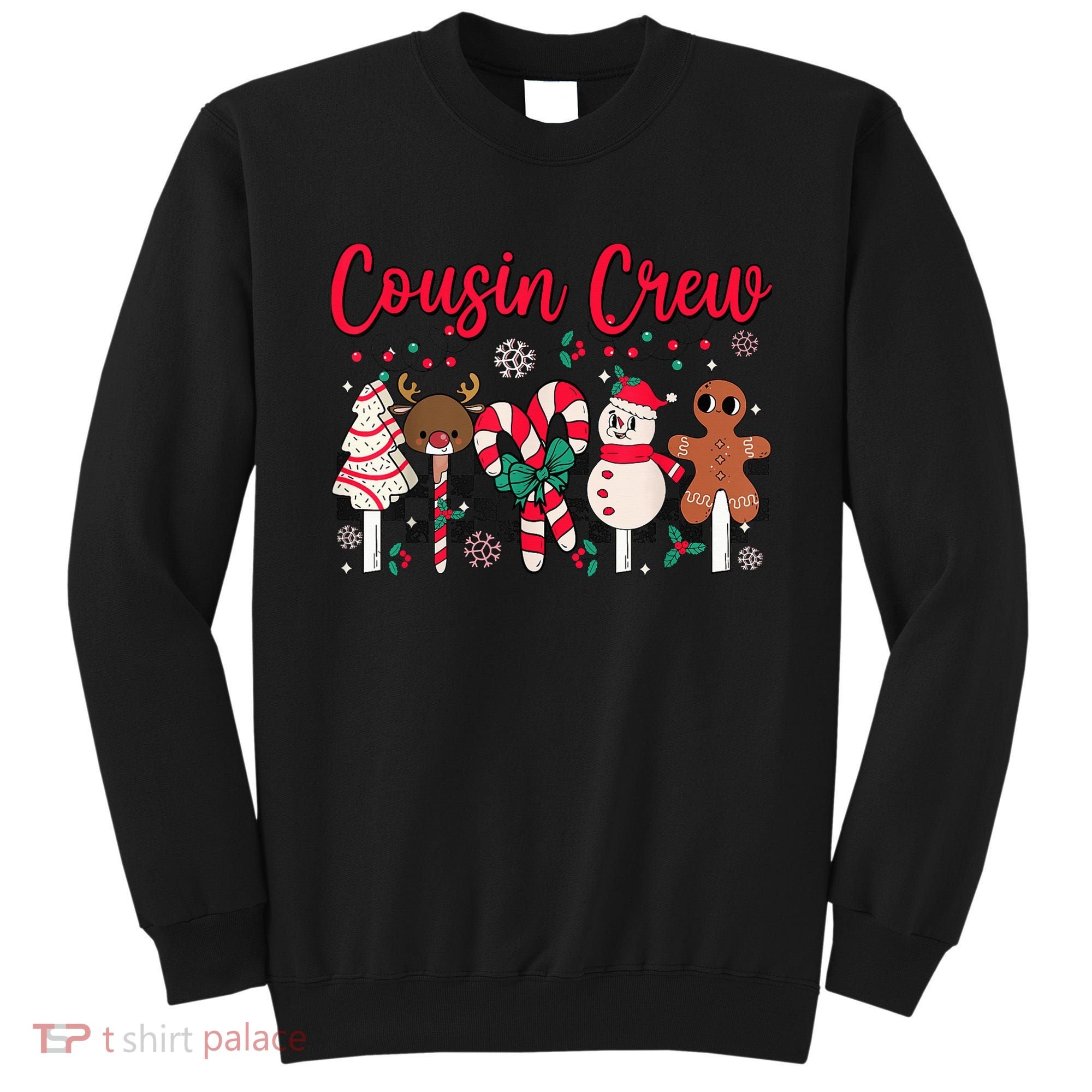 Cousin Crew Christmas Squad Family Matching Cousin Club Kid Sweatshirt