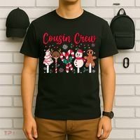 Cousin Crew Christmas Squad Family Matching Cousin Club Kid T-Shirt thumb 6