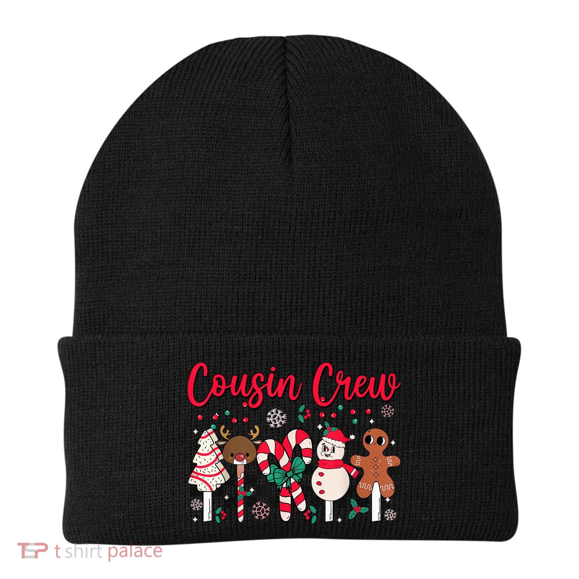 Cousin Crew Christmas Squad Family Matching Cousin Club Kid Beanie