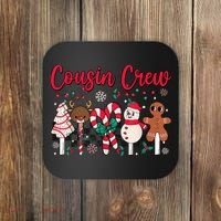 Cousin Crew Christmas Squad Family Matching Cousin Club Kid Coaster thumb 0