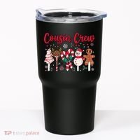 Cousin Crew Christmas Squad Family Matching Cousin Club Kid Tumbler thumb 0
