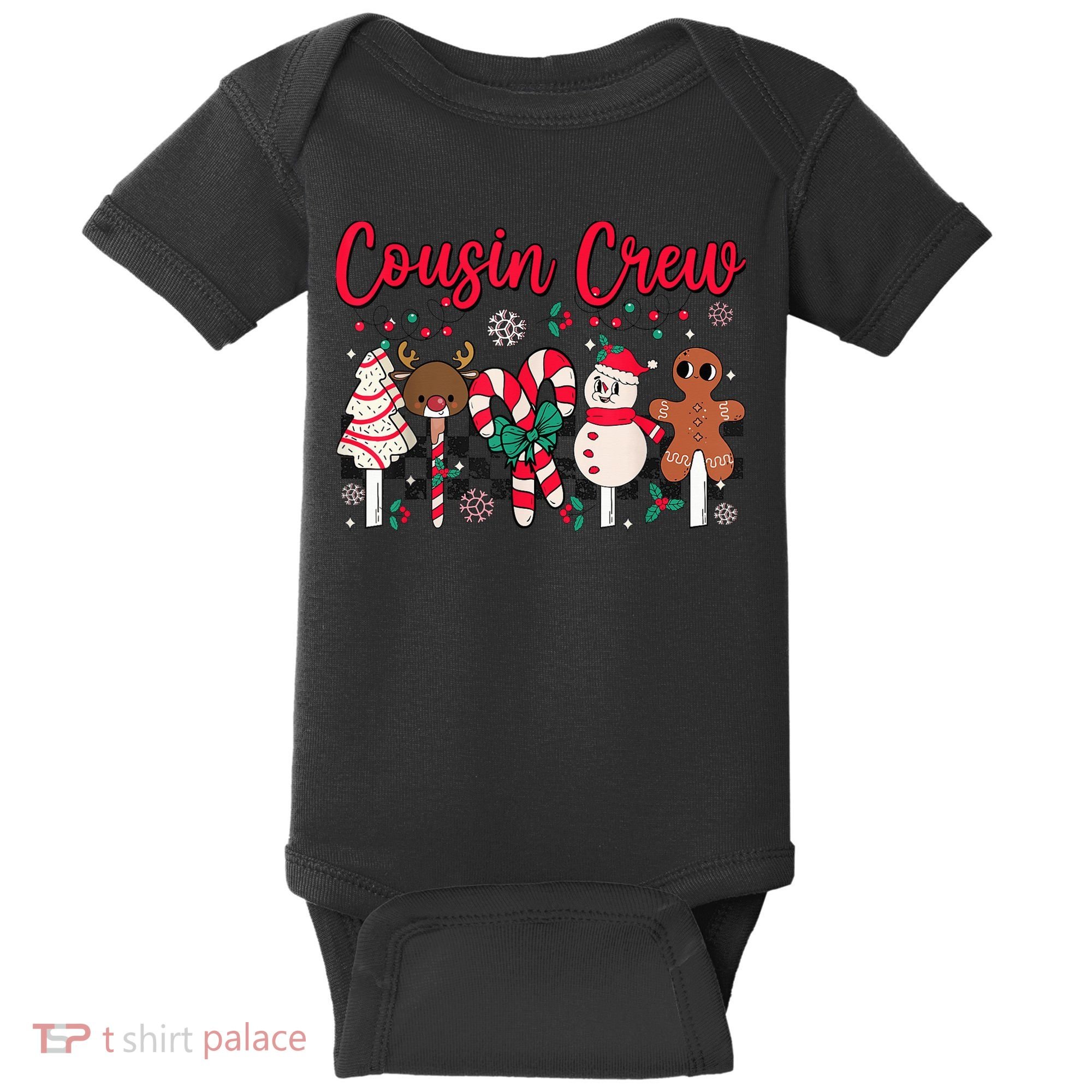 Cousin Crew Christmas Squad Family Matching Cousin Club Kid Baby Bodysuit