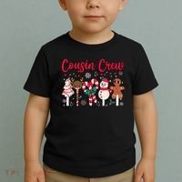 Cousin Crew Christmas Squad Family Matching Cousin Club Kid Toddler T-Shirt thumb 2
