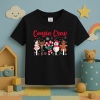 Cousin Crew Christmas Squad Family Matching Cousin Club Kid Toddler T-Shirt thumb 3