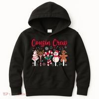 Cousin Crew Christmas Squad Family Matching Cousin Club Kid Kids Hoodie thumb 0