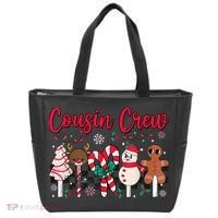 Cousin Crew Christmas Squad Family Matching Cousin Club Kid Tote Bag thumb 0