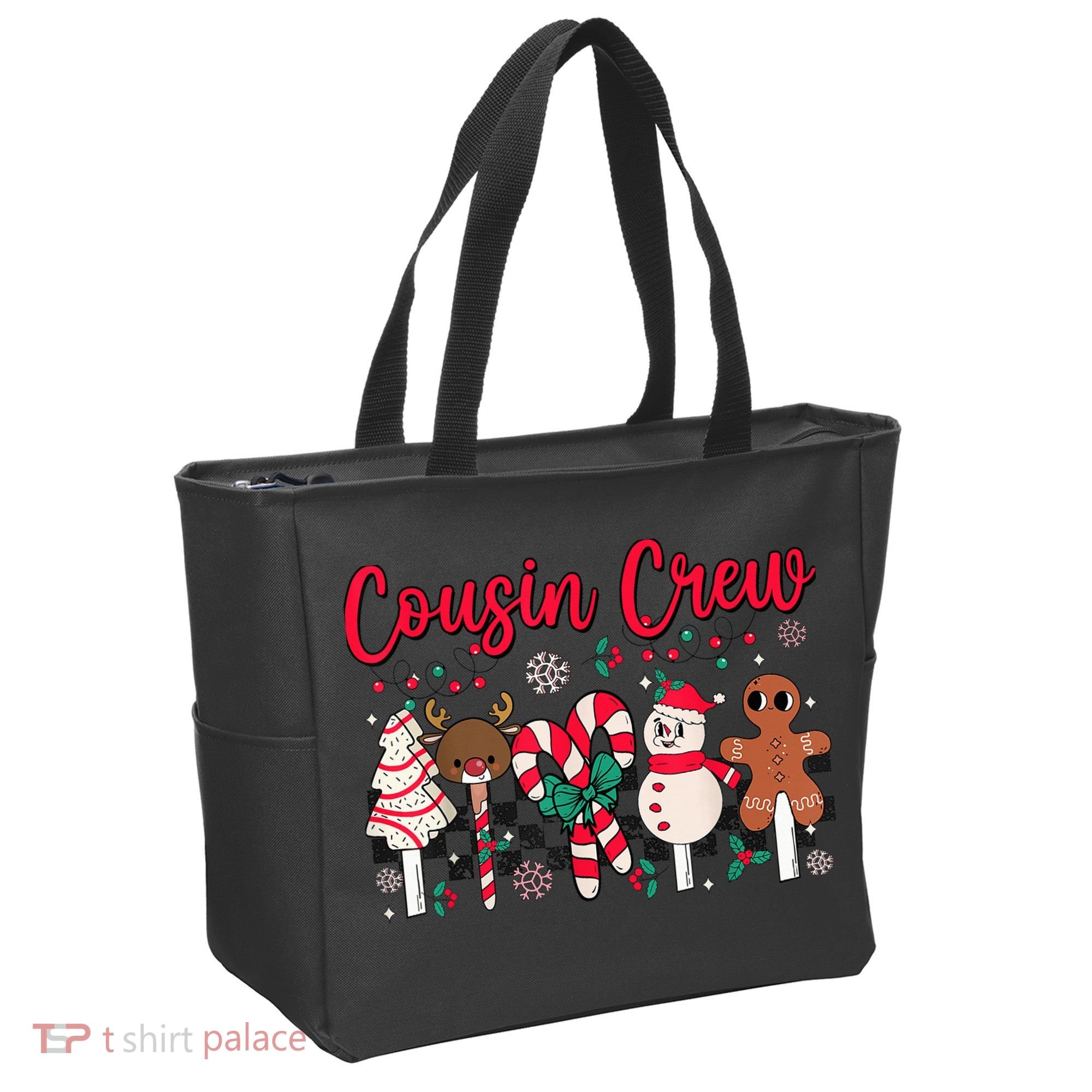 Cousin Crew Christmas Squad Family Matching Cousin Club Kid Tote Bag