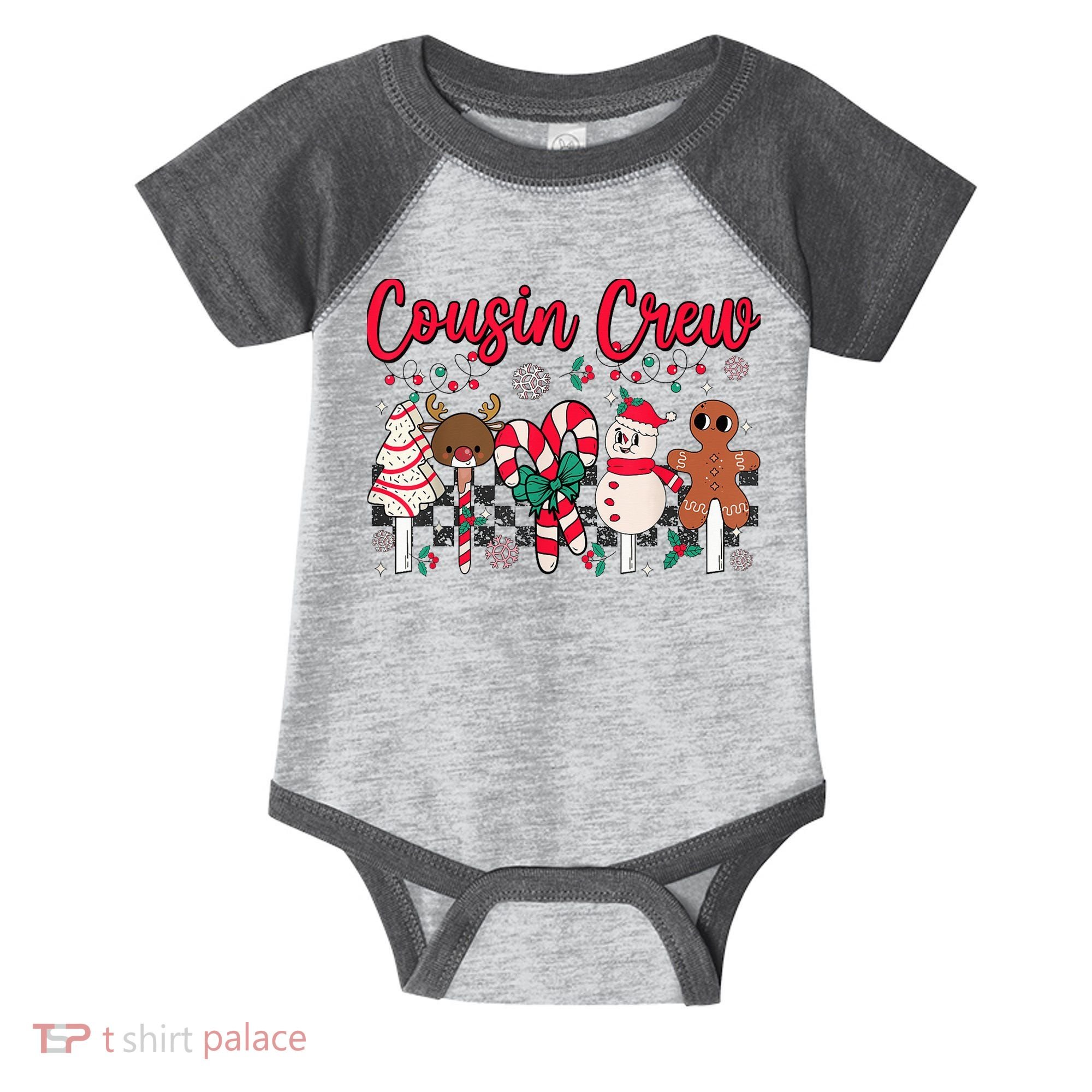 Cousin Crew Christmas Squad Family Matching Cousin Club Kid Infant Baby Jersey Bodysuit