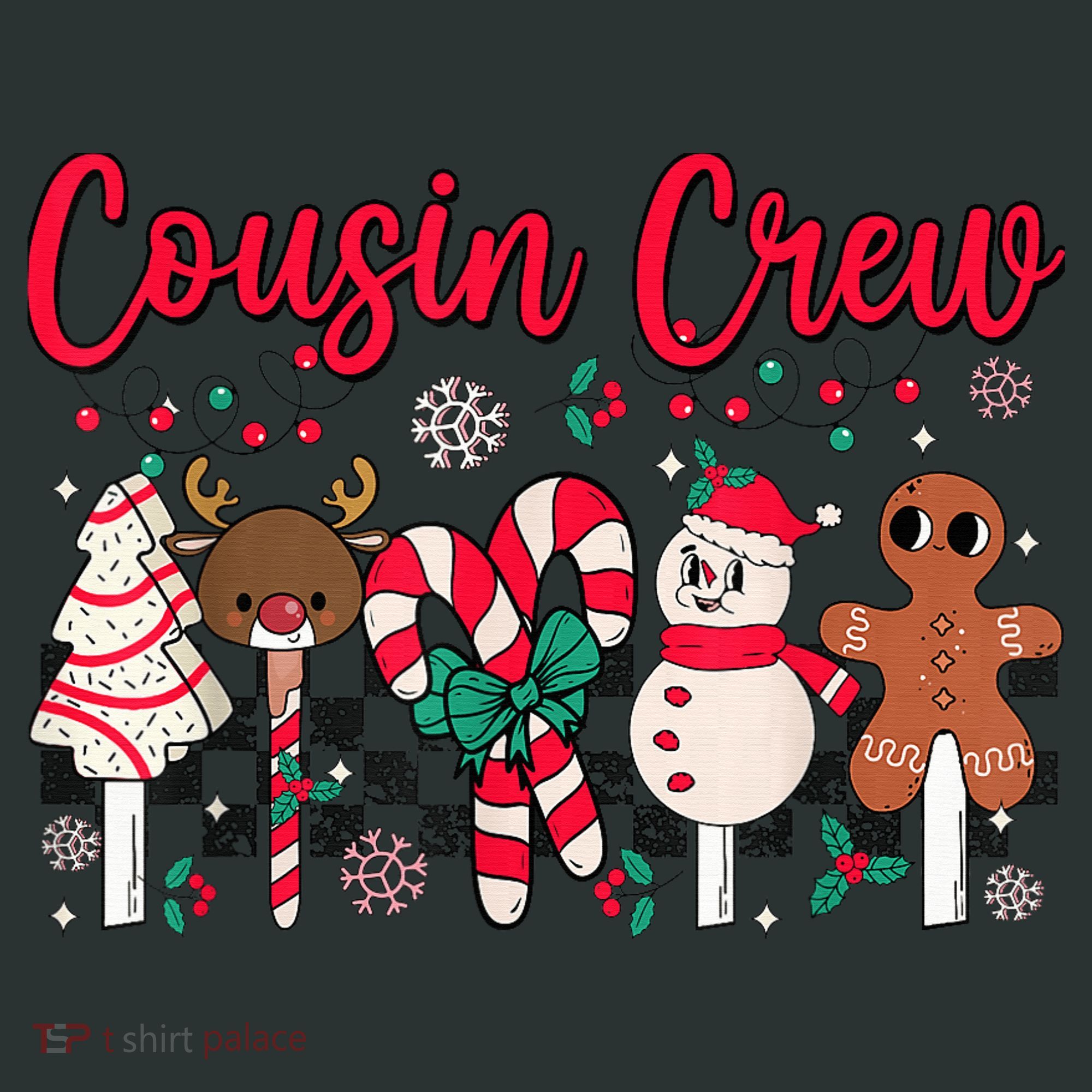 Cousin Crew Christmas Squad Family Matching Cousin Club Kid Infant Baby Jersey Bodysuit