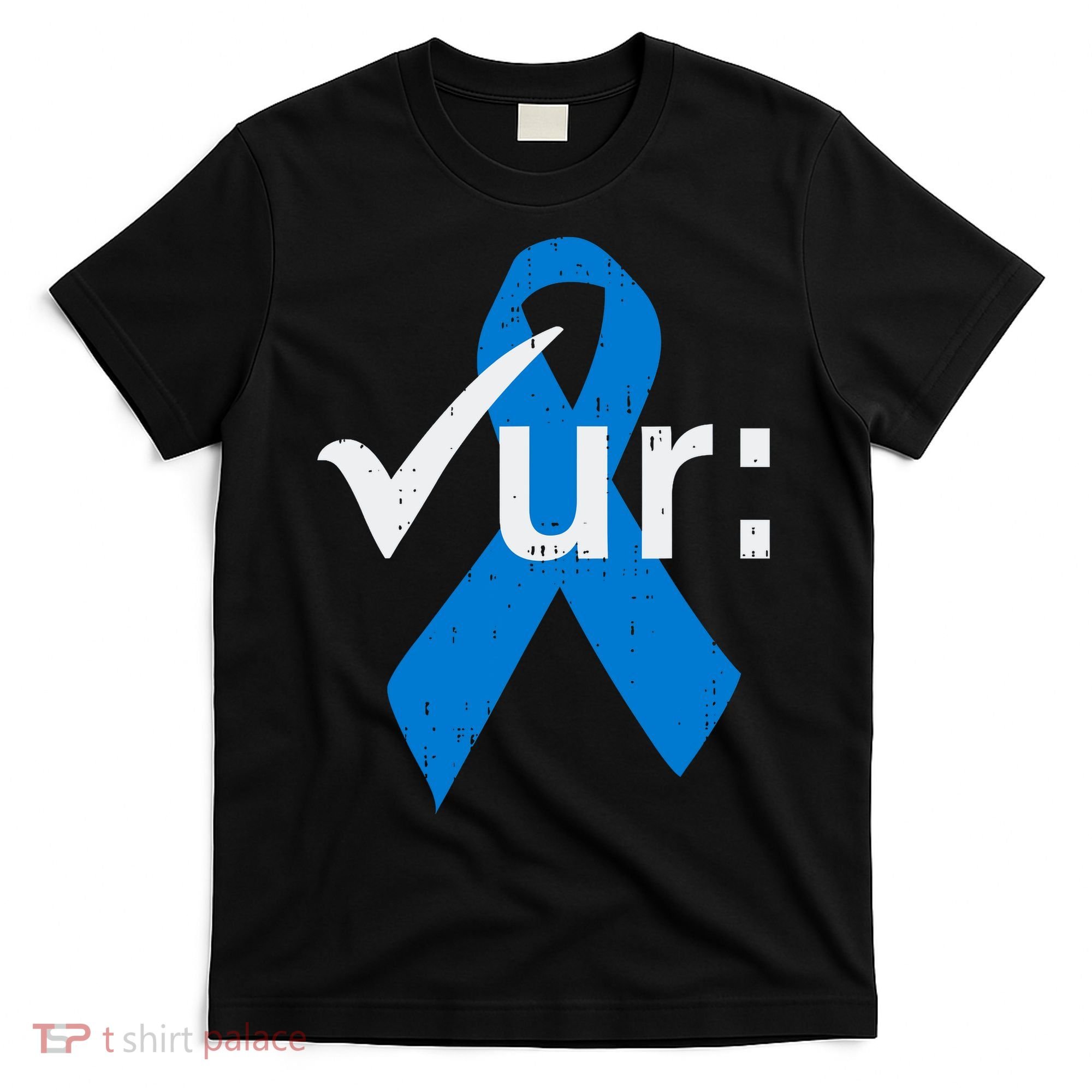 Colorectal Colon Cancer Awareness Blue Ribbon Colonoscopy  T-Shirt