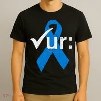 Colorectal Colon Cancer Awareness Blue Ribbon Colonoscopy  T-Shirt thumb 3