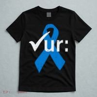 Colorectal Colon Cancer Awareness Blue Ribbon Colonoscopy  T-Shirt thumb 5