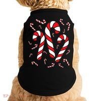Candy Cane Crew Merry And Bright Red And White Candy Costume Doggie Tank thumb 0