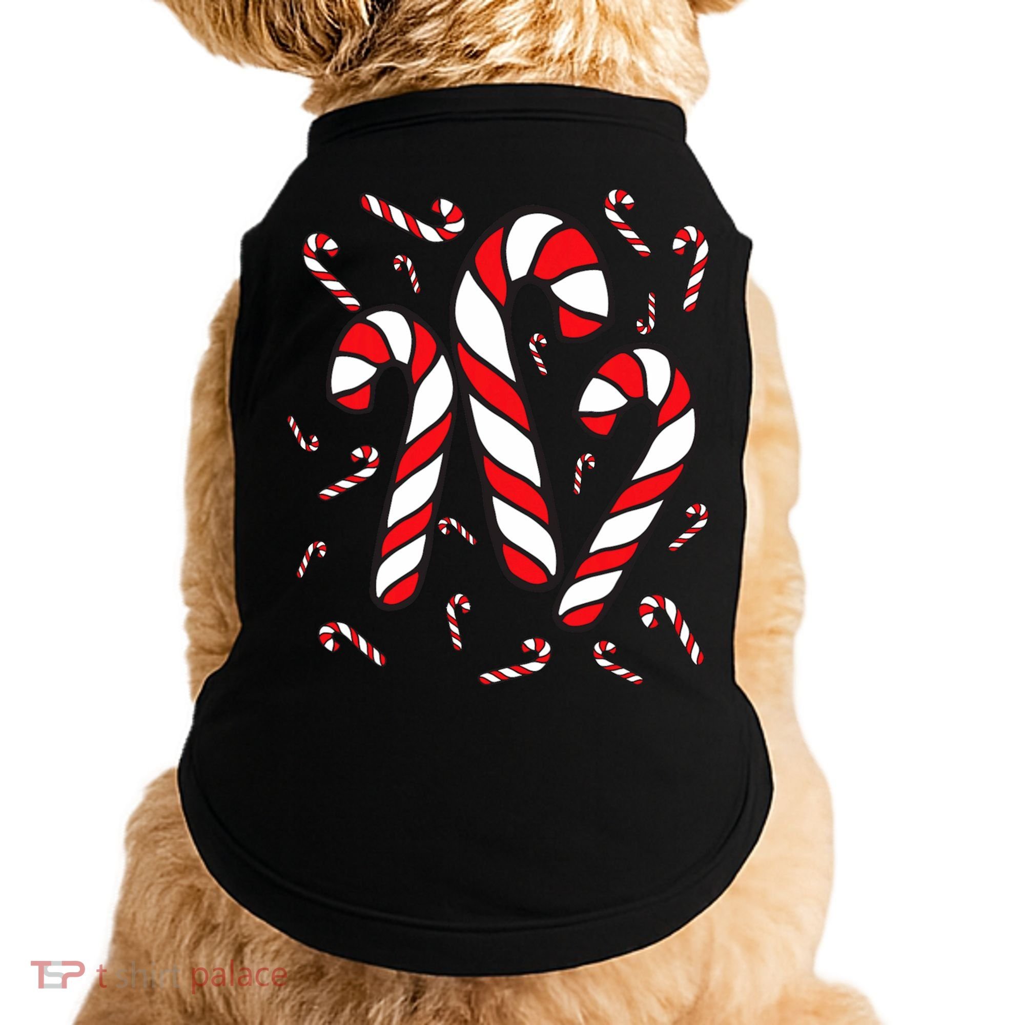 Candy Cane Crew Merry And Bright Red And White Candy Costume Doggie Tank