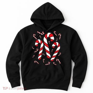 Candy Cane Crew Merry And Bright Red And White Candy Costume Hoodie