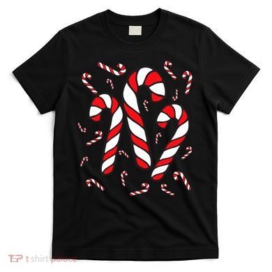 Candy Cane Crew Merry And Bright Red And White Candy Costume T-Shirt