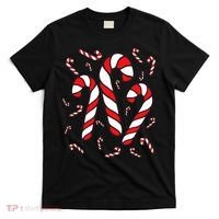 Candy Cane Crew Merry And Bright Red And White Candy Costume T-Shirt thumb 0