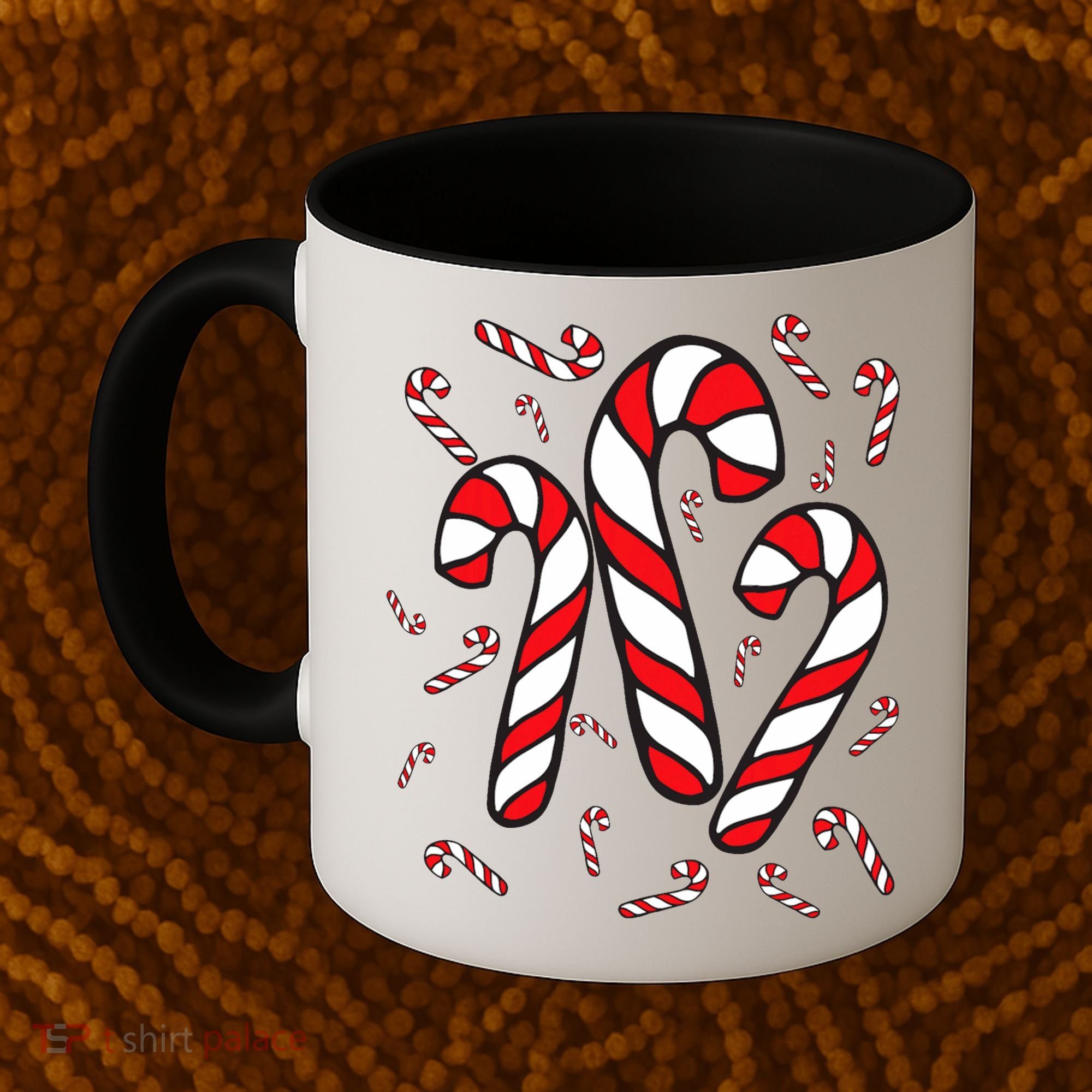 Candy Cane Crew Merry And Bright Red And White Candy Costume Coffee Mug