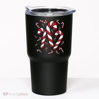 Candy Cane Crew Merry And Bright Red And White Candy Costume Tumbler thumb 0