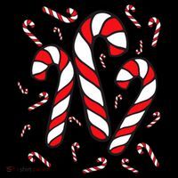 Candy Cane Crew Merry And Bright Red And White Candy Costume Mousepad thumb 1