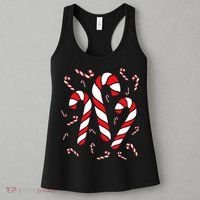 Candy Cane Crew Merry And Bright Red And White Candy Costume Women's Tank Top thumb 3
