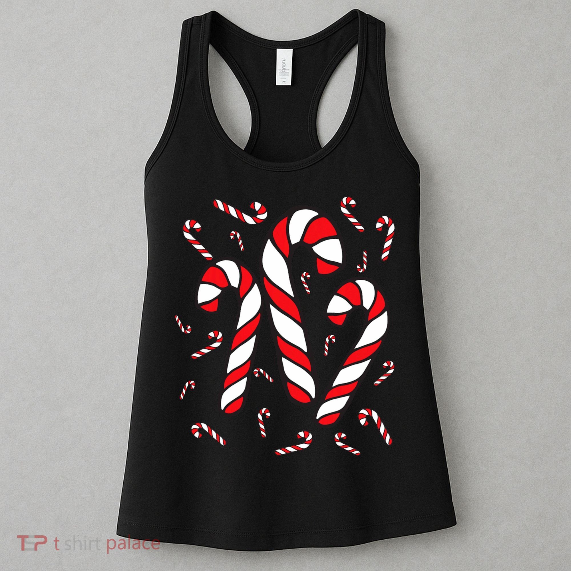 Candy Cane Crew Merry And Bright Red And White Candy Costume Women's Tank Top