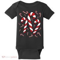 Candy Cane Crew Merry And Bright Red And White Candy Costume Baby Bodysuit thumb 0
