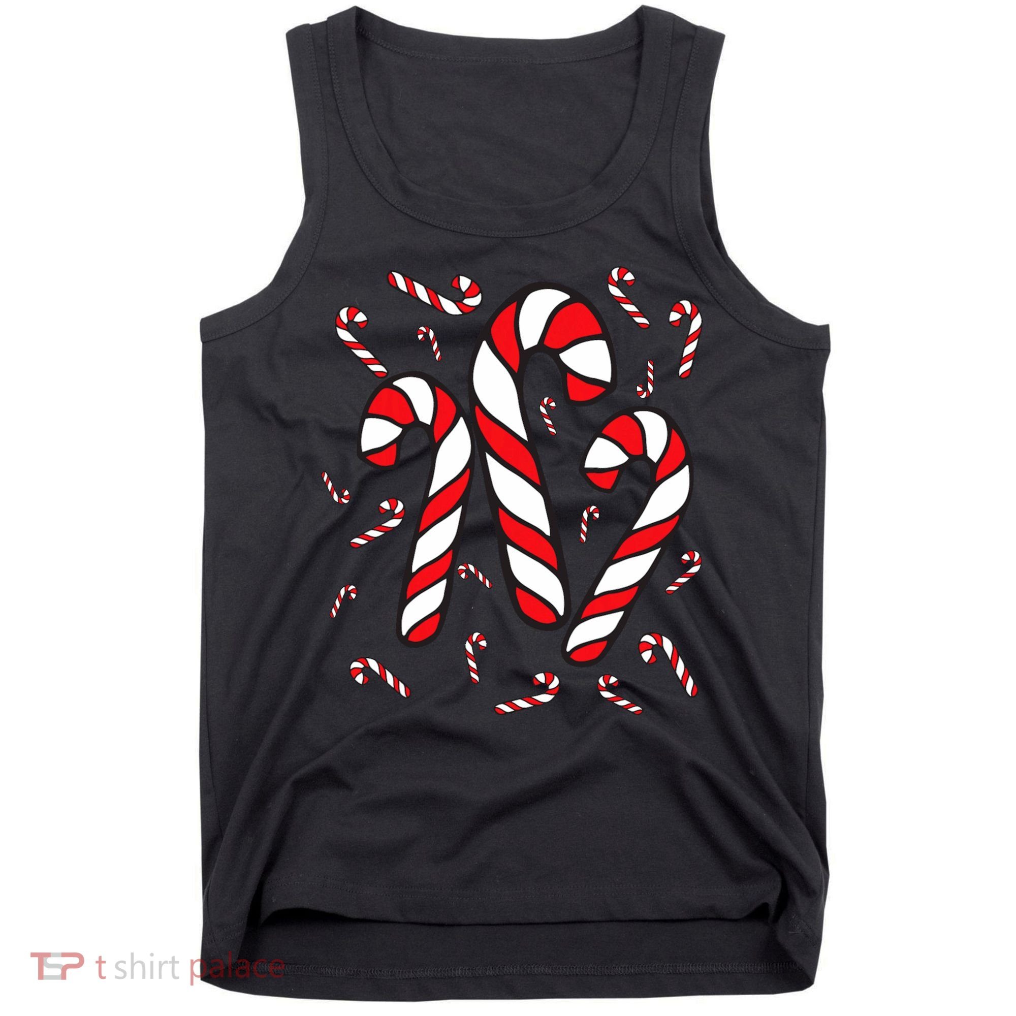 Candy Cane Crew Merry And Bright Red And White Candy Costume Tank Top