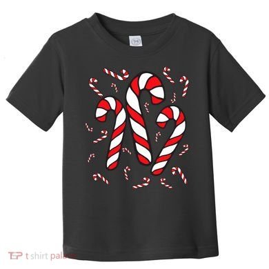 Candy Cane Crew Merry And Bright Red And White Candy Costume Toddler T-Shirt