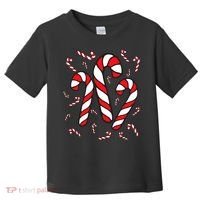 Candy Cane Crew Merry And Bright Red And White Candy Costume Toddler T-Shirt thumb 0