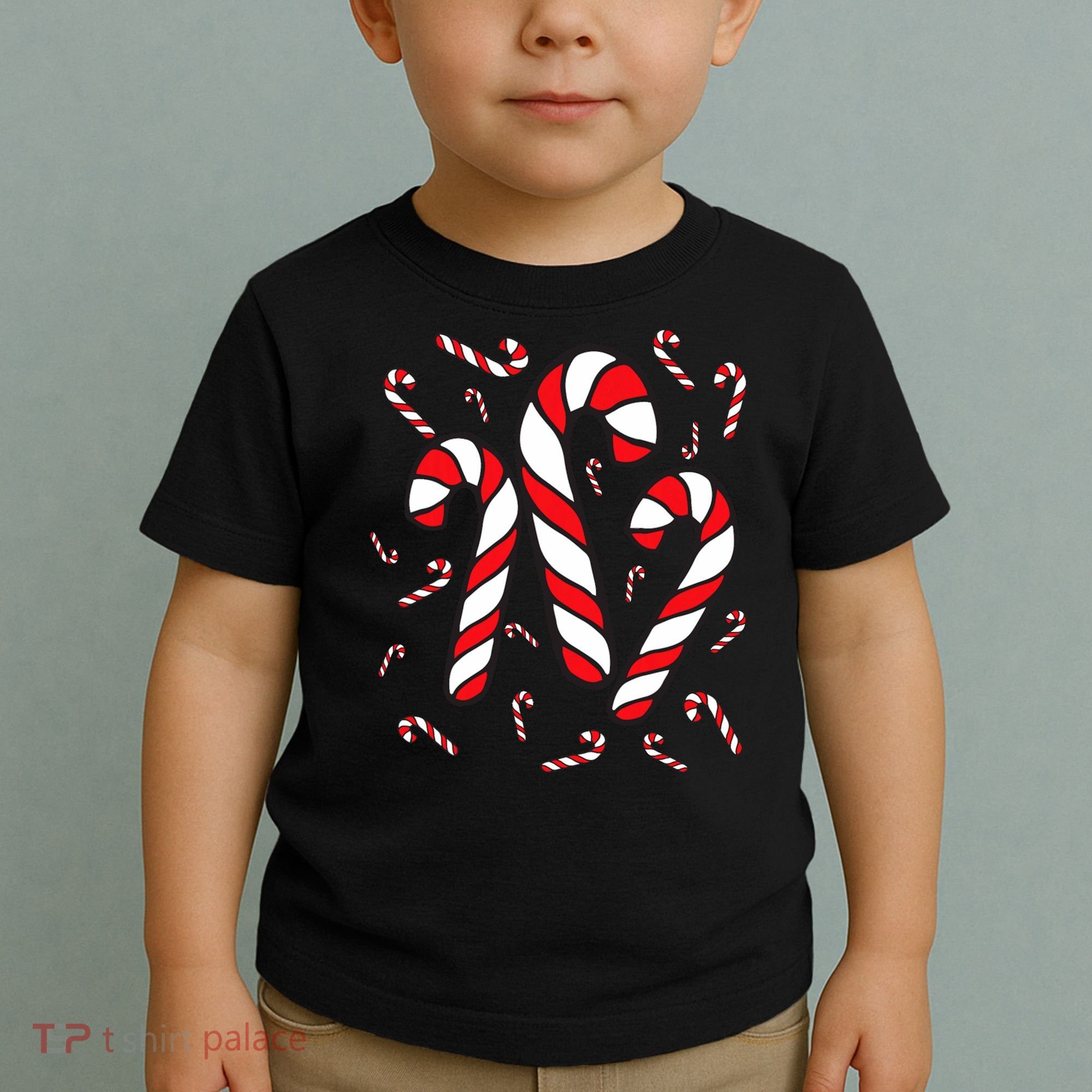 Candy Cane Crew Merry And Bright Red And White Candy Costume Toddler T-Shirt