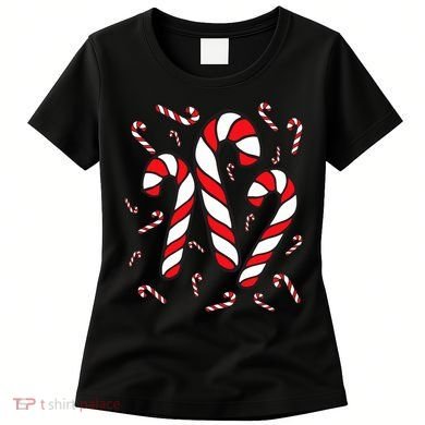 Candy Cane Crew Merry And Bright Red And White Candy Costume Women's T-Shirt