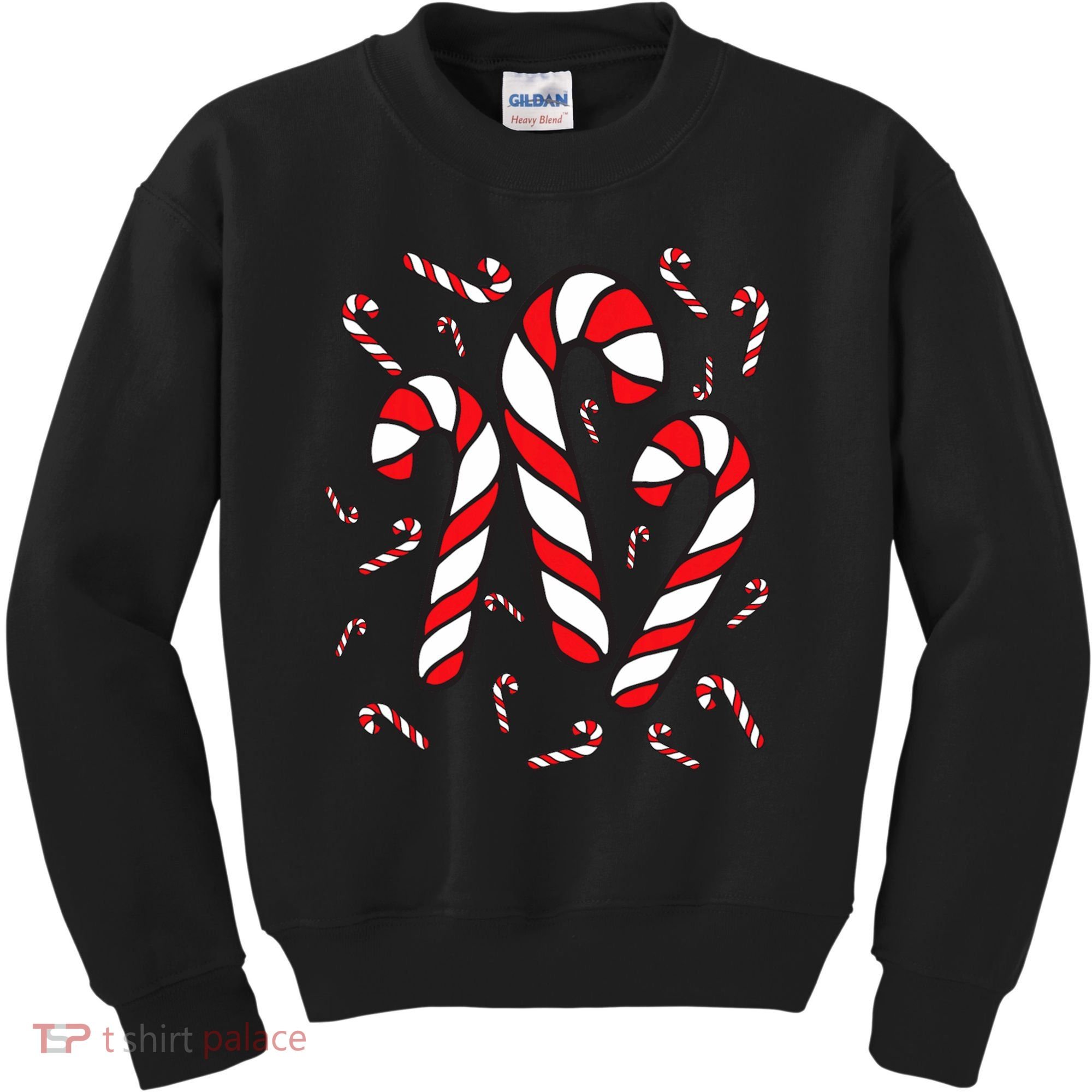 Candy Cane Crew Merry And Bright Red And White Candy Costume Kids Sweatshirt