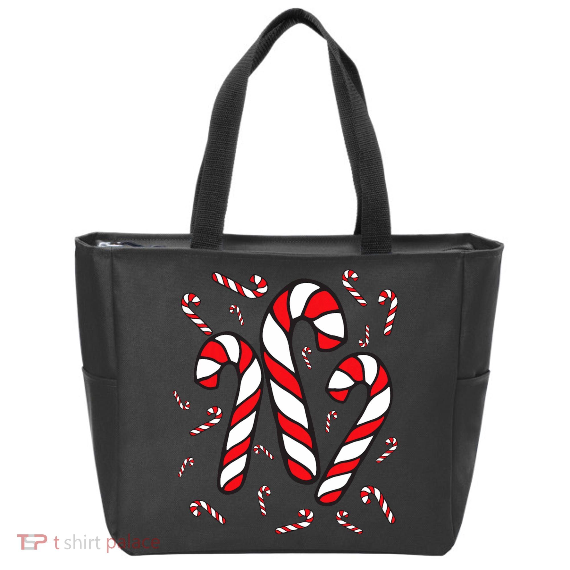 Candy Cane Crew Merry And Bright Red And White Candy Costume Tote Bag