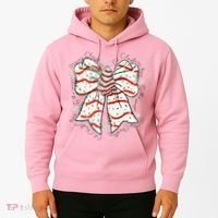 Cute Coquette Christmas Tree Cake Ribbon Bow  Hoodie thumb 2