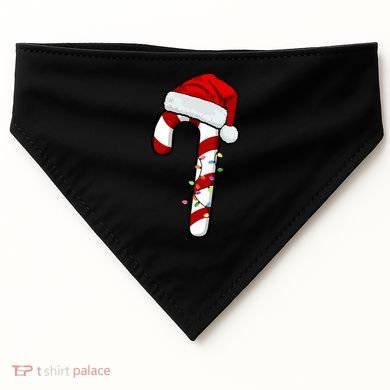 Christmas Candy Cane Holiday USA-Made Doggie Bandana