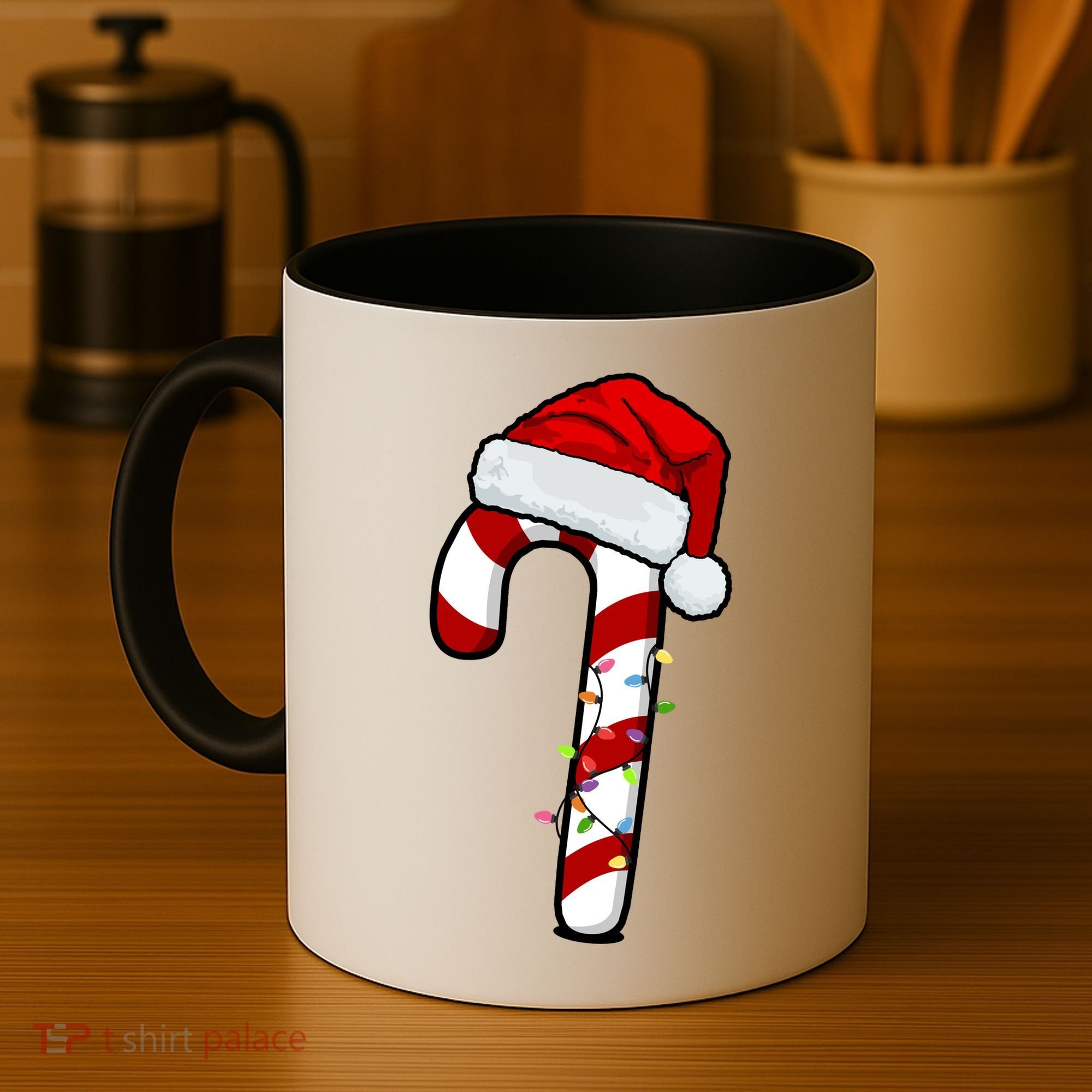 Christmas Candy Cane Holiday Coffee Mug