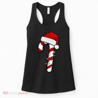 Christmas Candy Cane Holiday Women's Tank Top thumb 0