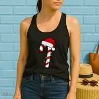 Christmas Candy Cane Holiday Women's Tank Top thumb 2