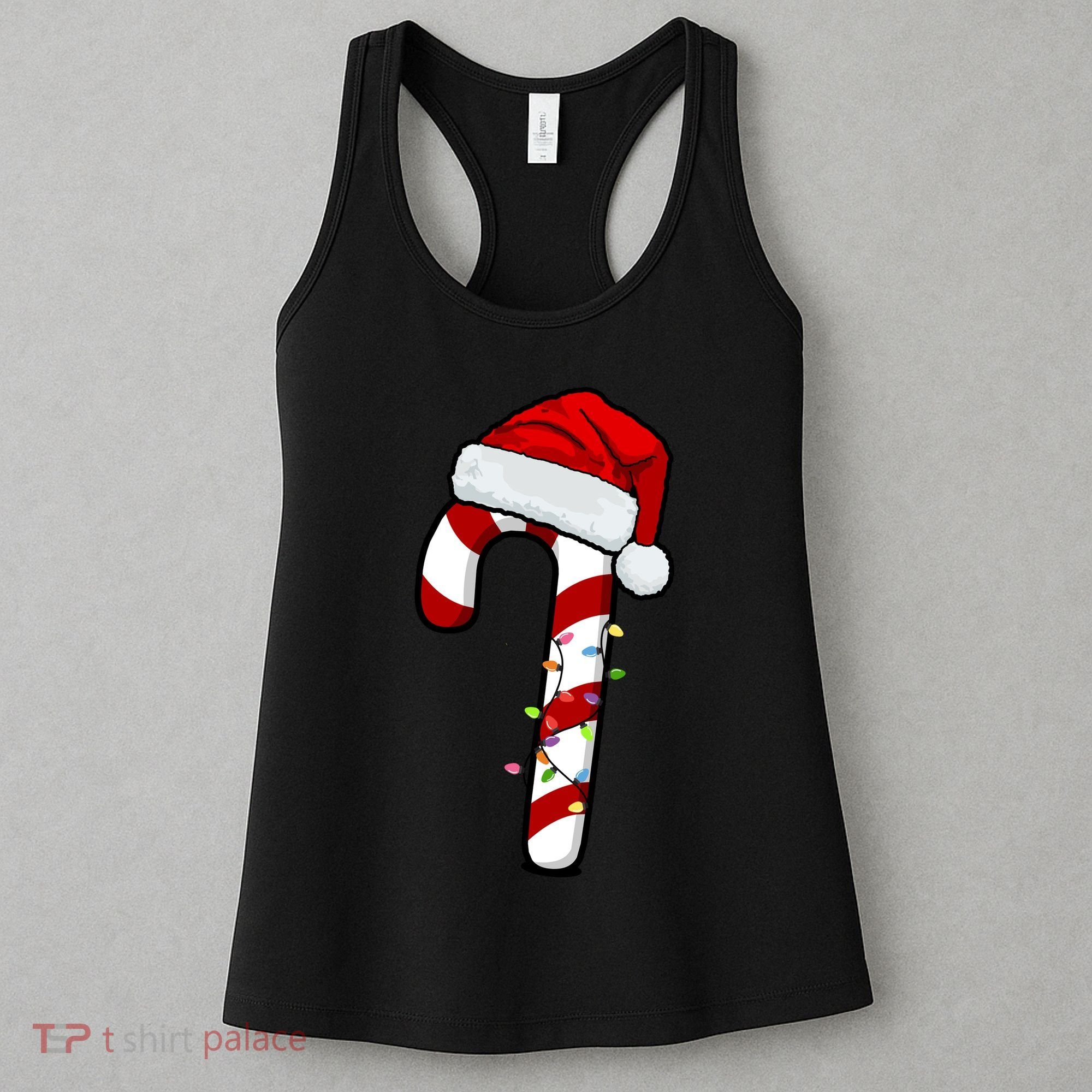 Christmas Candy Cane Holiday Women's Tank Top