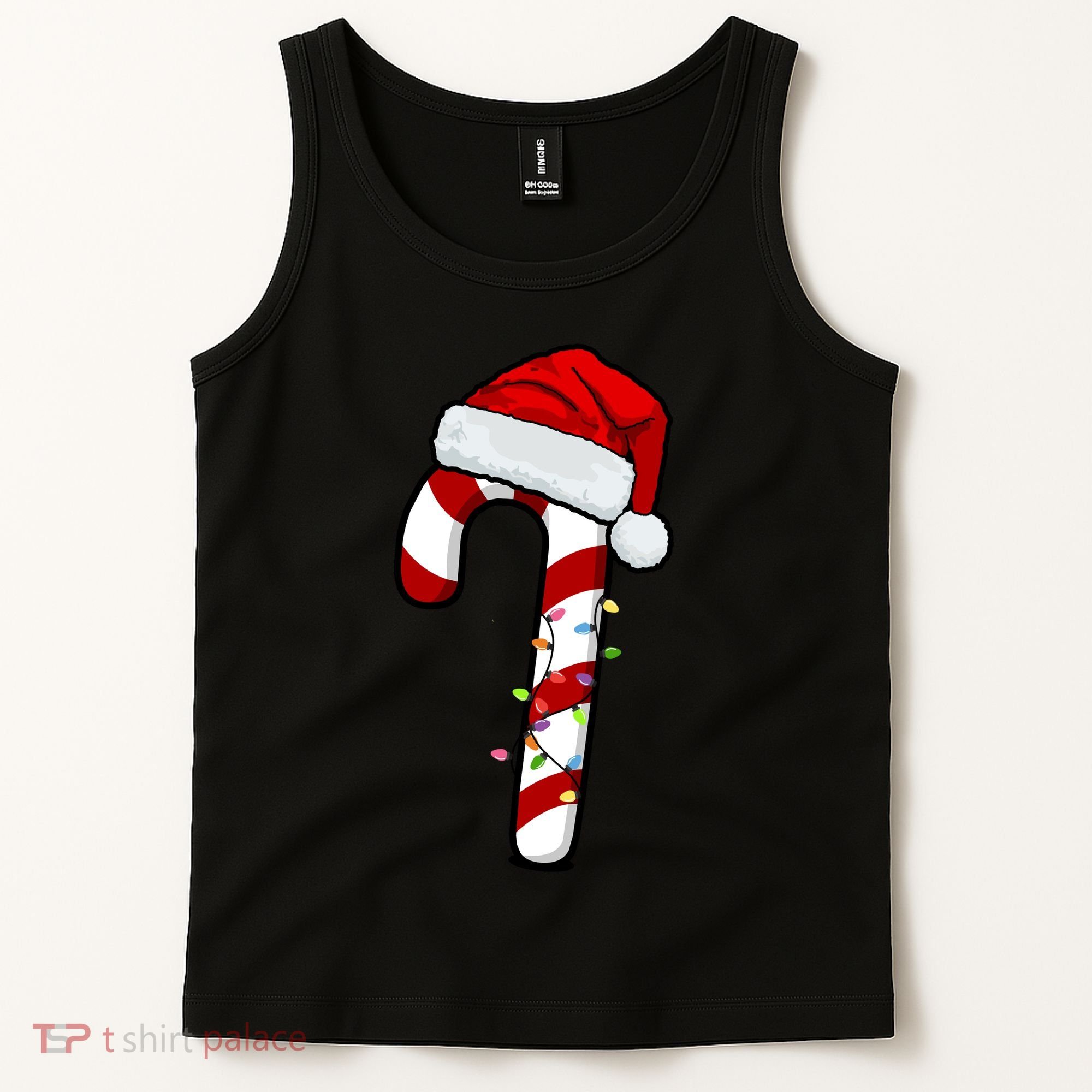 Christmas Candy Cane Holiday Tank Top