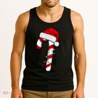 Christmas Candy Cane Holiday Tank Top thumb 3