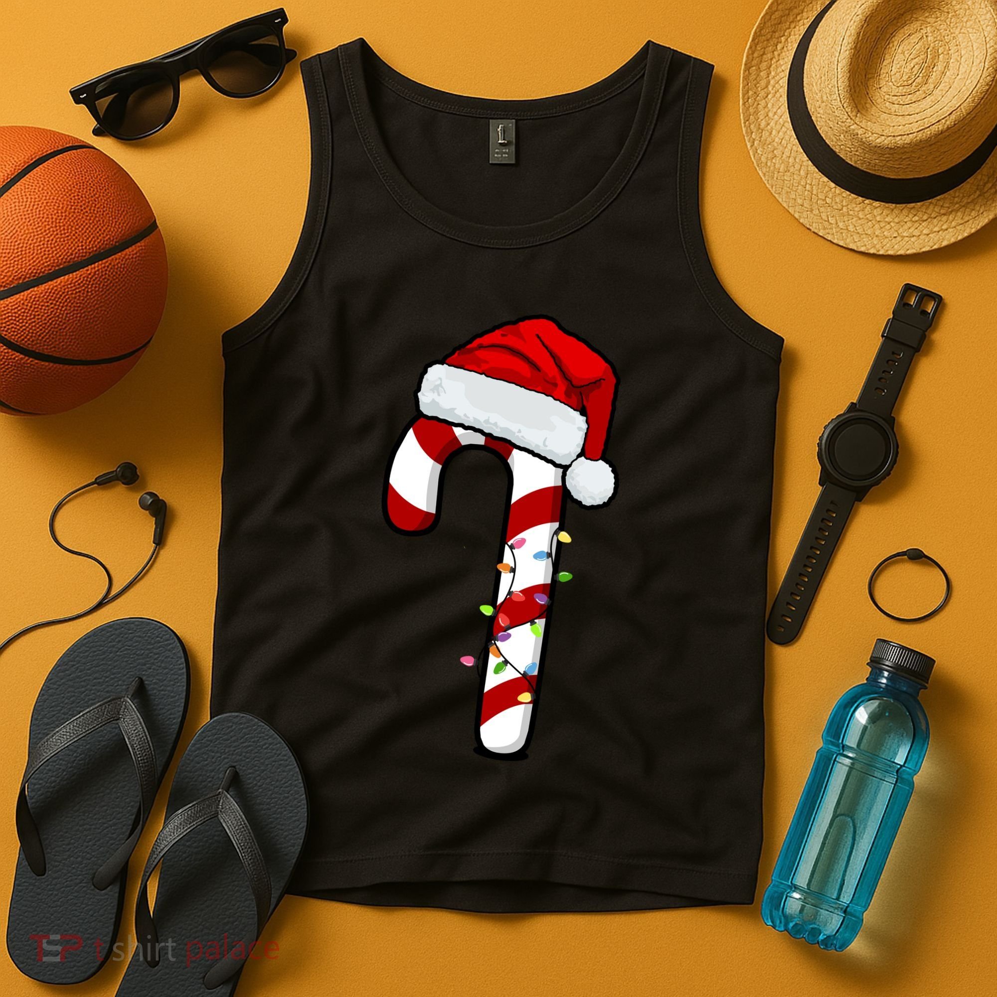 Christmas Candy Cane Holiday Tank Top