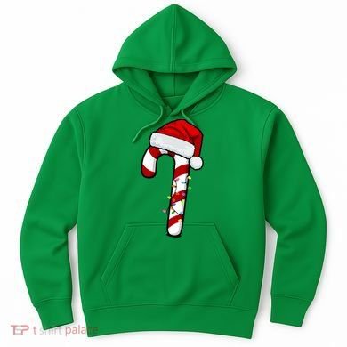 Christmas Candy Cane Holiday Hoodie