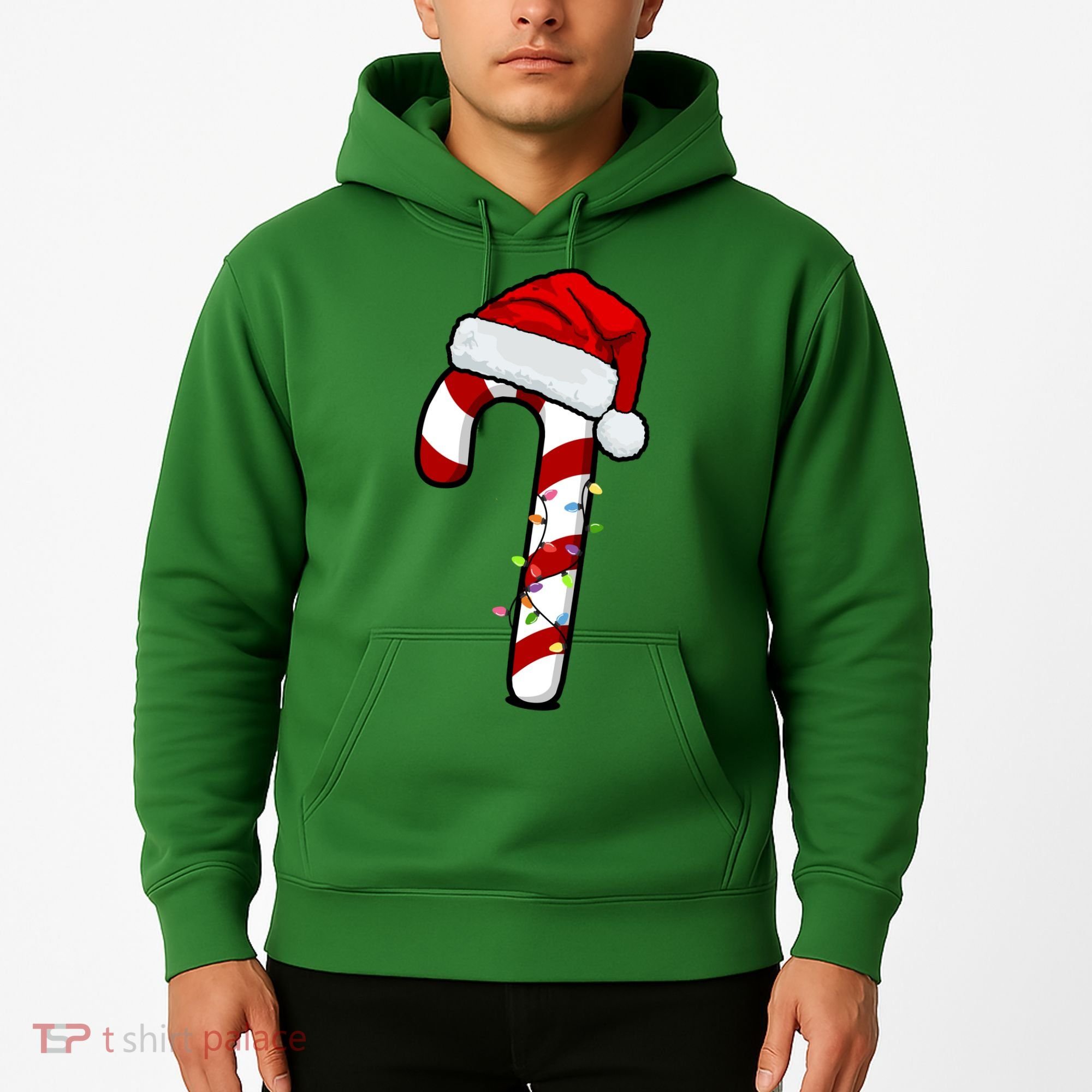 Christmas Candy Cane Holiday Hoodie