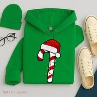 Christmas Candy Cane Holiday Hoodie thumb 4
