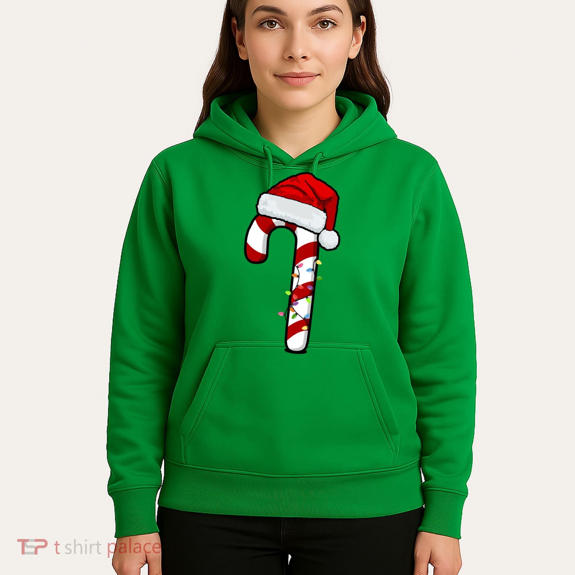 Christmas Candy Cane Holiday Hoodie