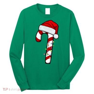 Christmas Candy Cane Holiday Long Sleeve Shirt